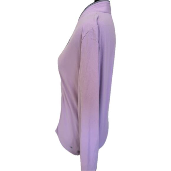 Ladies LL Bean  Lavendar Purple Zip Up Nylon Lycra Jacket - XS - Picture 2 of 5